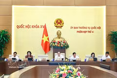 The National Assembly (NA) Standing Committee on July 28 discusses proposed amendments to the 2024 Land Law during its fourth meeting. (Photo: VNA)
