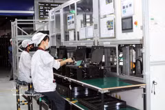 Wistron Infocomm Vietnam Co., Ltd., operating at Dong Van III Industrial Park in Ninh Binh province, has expanded its investment by an additional 284 million USD following its strong business performance. (Photo: VNA) 