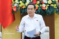 NA Chairman Tran Thanh Man speaks at the fourth session of the NA Standing Committee in Hanoi on July 8 (Photo: VNA)