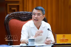 Prime Minister Le Minh Hung chairs a meeting of the Central Steering Committee on judgment enforcement and the recovery of misappropriated and lost assets in criminal cases in Hanoi on July 8, 2026. (Photo: VNA)
