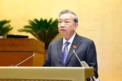 Party General Secretary To Lam speaks at the conference. (Photo: VNA)
