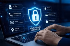 Individuals and organisations should strengthen data protection measures in the digital economy. ( Photo: nhandan.vn)