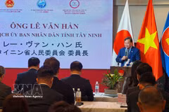 Chairman of the Tay Ninh provincial People’s Committee Le Van Han speaks at the event. (Photo: VNA)