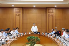 General Secretary of the Communist Party of Vietnam Central Committee and President To Lam addresses the meeting in Hanoi on September 16. (Photo: VNA)