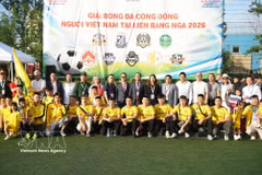 The 2026 Vietnamese Community Football Tournament in Russia officially kicks off in Moscow on June 22. (Photo: VNA)