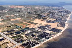 Panoramic view of the site designated for the Ninh Thuan 1 nuclear power plant in Phuoc Dinh commune, Khanh Hoa province. (Photo published by VNA)
