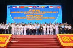 Military officials at the INCATEP 2026 opening ceremony in Khanh Hoa province on August 24 (Photo: VNA)