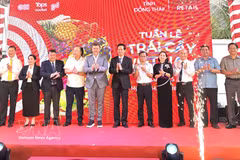 Delegates at the opening ceremony of the fifth Vietnam Fruit Week 2026. (Photo: VNA)
