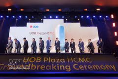 At the ground-breaking ceremony (Photo: VNA)