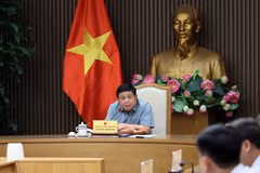 Deputy Prime Minister Nguyen Chi Dung speaks at the meeting. (Photo: VNA)