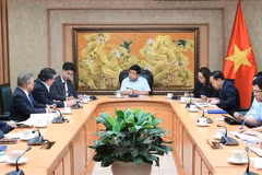 At the meeting between Deputy Prime Minister Nguyen Chi Dung (C) and AboitizPower President and CEO Danel C. Aboitiz. (Photo: VNA)