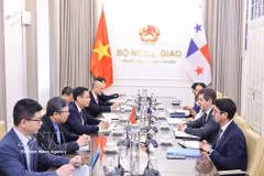 Deputy Minister of Foreign Affairs Dang Hoang Giang and Panama's Deputy Minister of Foreign Affairs Carlos Arturo Hoyos co-chair the second Vietnam-Panama political consultations in July 2026. (Photo: VNA)