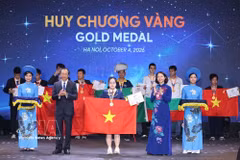 Vietnamese student receives gold medal at IOAA 2026 (Photo: VNA)