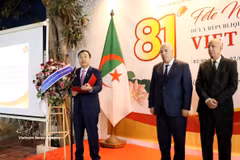 Vietnamese Ambassador to Algeria Vu Duy Long speaks at the ceremony celebrating Vietnam’s 81st National Day anniversary in Algiers on October 4, 2026. (Photo: VNA)