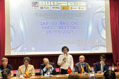 A September 8 press meeting on the 15th European-Vietnamese Documentary Film Festival (Photo: VNA)