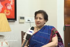 Former Indian Ambassador to Vietnam Preeti Saran in an interview given the Vietnam News Agency. (Photo: VNA)