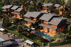 An illustration of tte second phase of Mikazuki Japanese Resorts & Spa project in Da Nang city after completion (Photo: VNA)