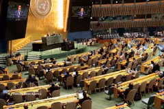 Minister-Counselor Nguyen Hai Luu, Deputy Permanent Representative of Vietnam to the UN, speaks at the session. (Photo: VNA)