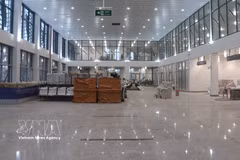 The passenger terminal at Ca Mau Airport is nearing completion. (Photo: VNA)
