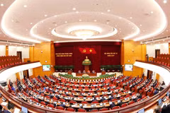 At the 14th CPV Central Committee's fourth plenum. (Photo: VNA)