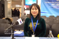 Chairwoman of the Vietnamese Association in Israel Truong Thi Hong (Photo: VNA)