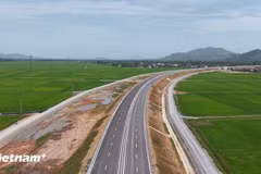 The Quang Ngai-Hoai Nhon section of the North-South expressway has been put into operation. (Photo: VietnamPlus)