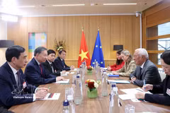 General Secretary of the Communist Party of Vietnam Central Committee and President To Lam holds talks with European Council President António Costa (VNA)
