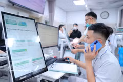 Staff at Bach Mai Hospital (Photo: VNA)