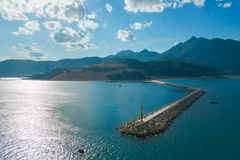 Lien Chieu Port is under construction in central Da Nang city. (Photo: VNA)
