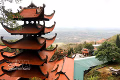 The pagoda complex on Ta Cu Mountain is located within the Ta Kou Nature Reserve. (Photo: VNA)