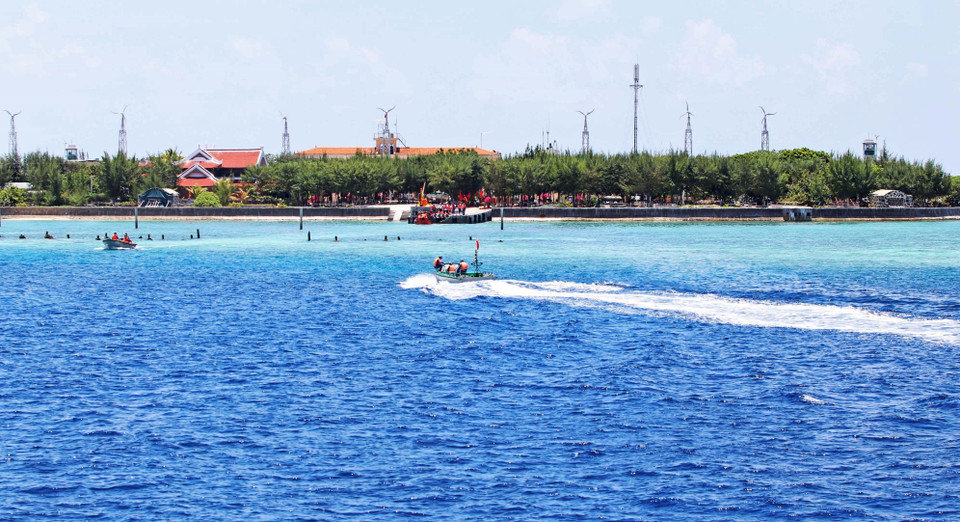 Sinh Ton Dong (Sin Cowe East) Island in the Truong Sa Archipelago. (Photo: VNA)