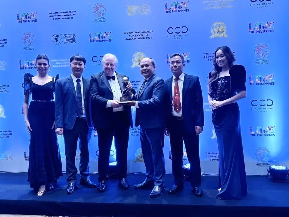 The awards ceremony of the 31st World Travel Awards is held in Manila, the Philippines, on September 3 evening. (Photo: VNA)