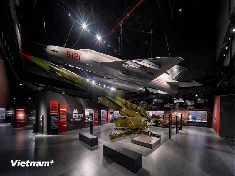 A space for displaying a MiG-21 coded 5121. Three pilots who once operated this fighter were Dinh Ton, Vu Dinh Rang, and Pham Tuan. (Photo: VietnamPlus)