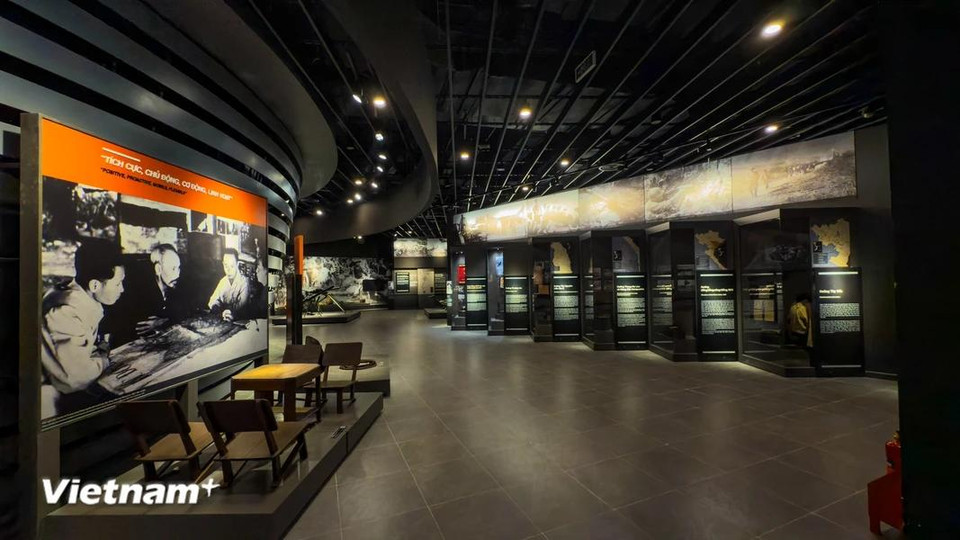 The main building features many exhibition areas designed according to the historical process. (Photo: VietnamPlus)