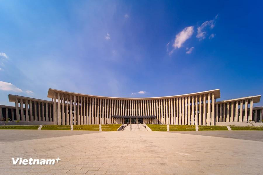 The museum is receiving final touches so as to welcome its first visitors in November. It will be open for free over the first two months. (Photo: VietnamPlus)