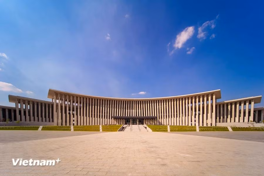 The museum is receiving final touches so as to welcome its first visitors in November. It will be open for free over the first two months. (Photo: VietnamPlus)