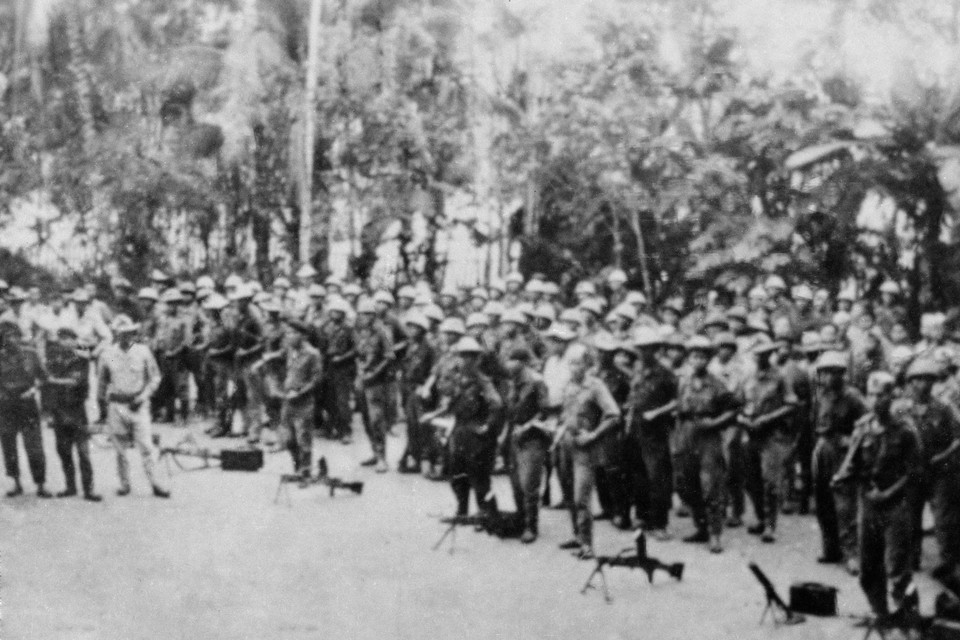 The Laos-Vietnam coalition during the resistance against the French,1950 (Photo: Archive/VNA)
