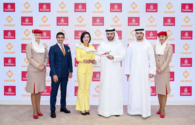 The cooperation between Sun Group and Emirates promises to bring more high-end tourists to Vietnam. (Photo: Sun Group)