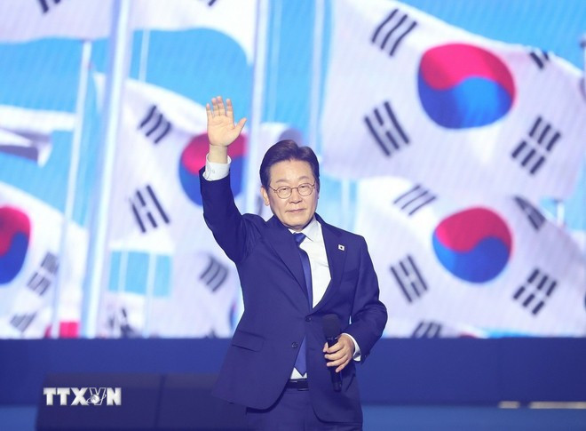 The RoK's newly-elected President Lee Jae-myung. (Photo: Yonhap/VNA) 0606-tong-thong-han-quoc-lee-jae-myung-1.jpg