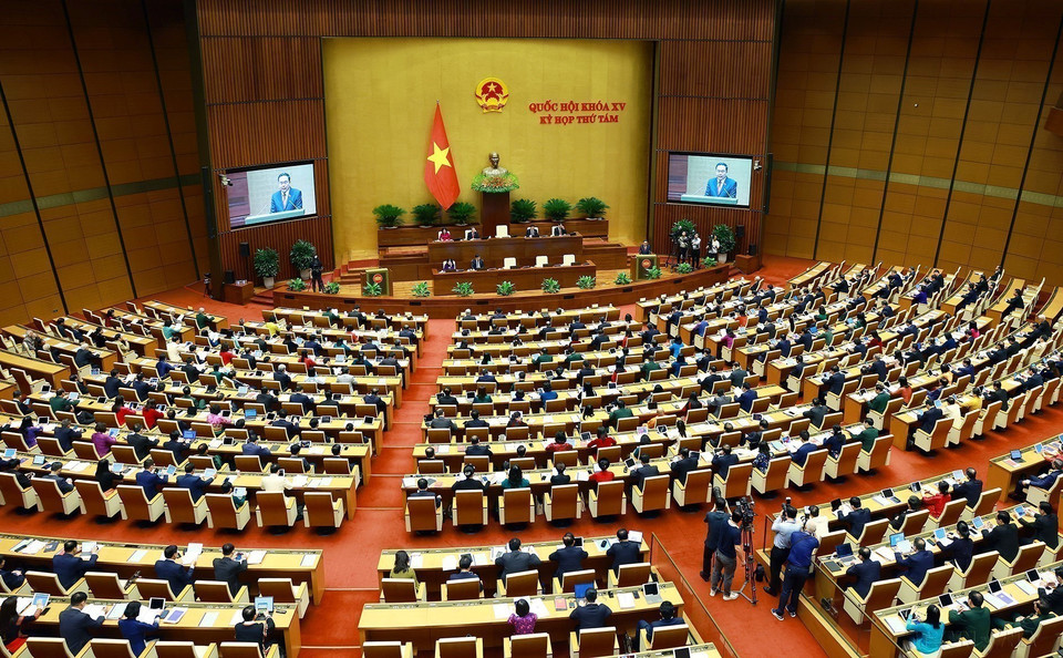 The 8th session of the 15th National Assembly officially convenes at the National Assembly House in Hanoi, October 21, 2024. (Photo: VNA)