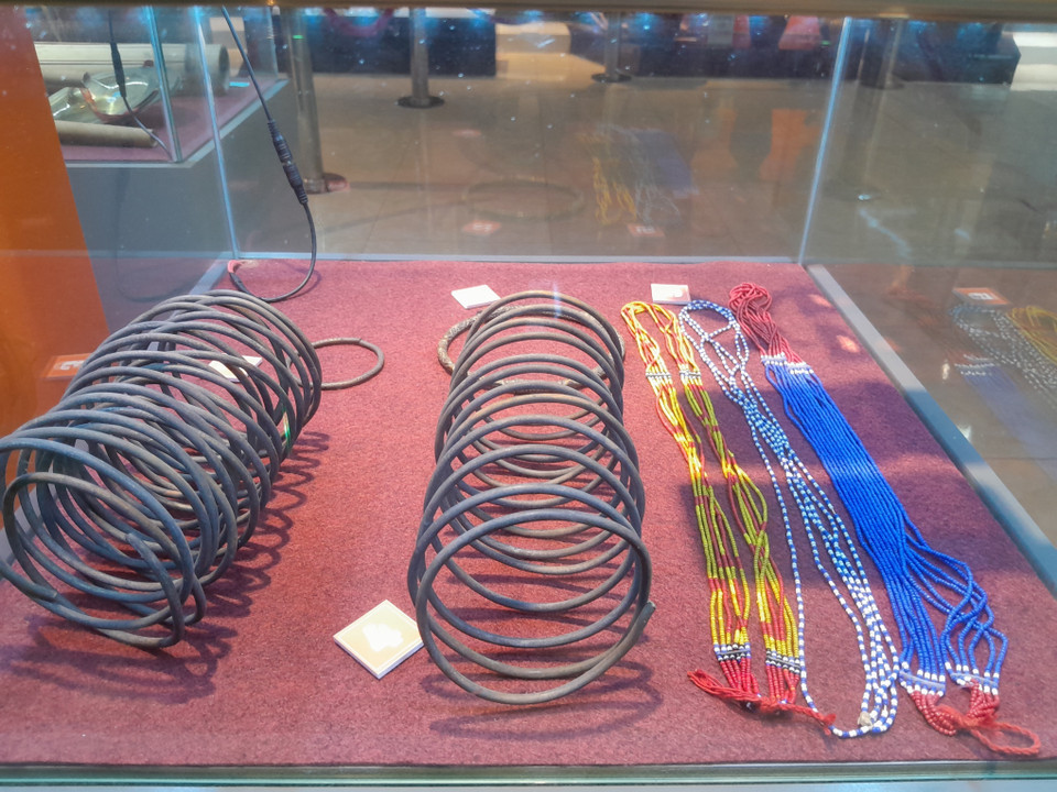 Bracelets, anklets, and beaded necklaces worn by the S’tieng ethnic group. (Photo: VNA)