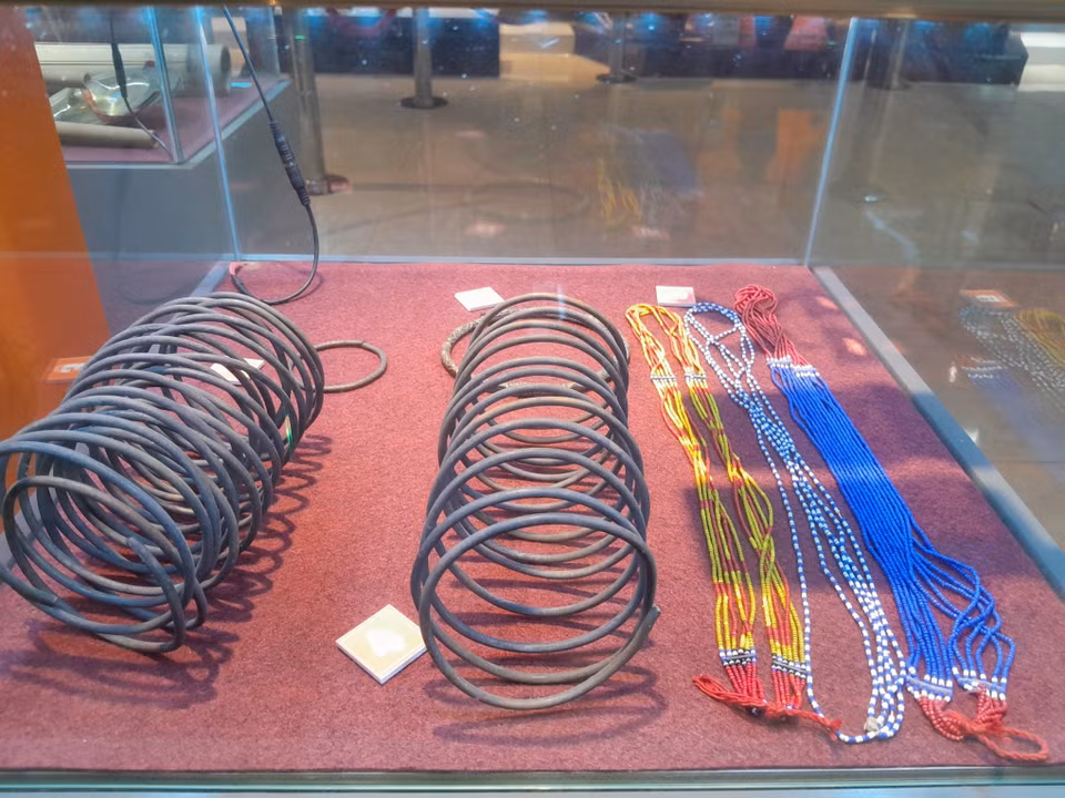 Bracelets, anklets, and beaded necklaces worn by the S’tieng ethnic group. (Photo: VNA)