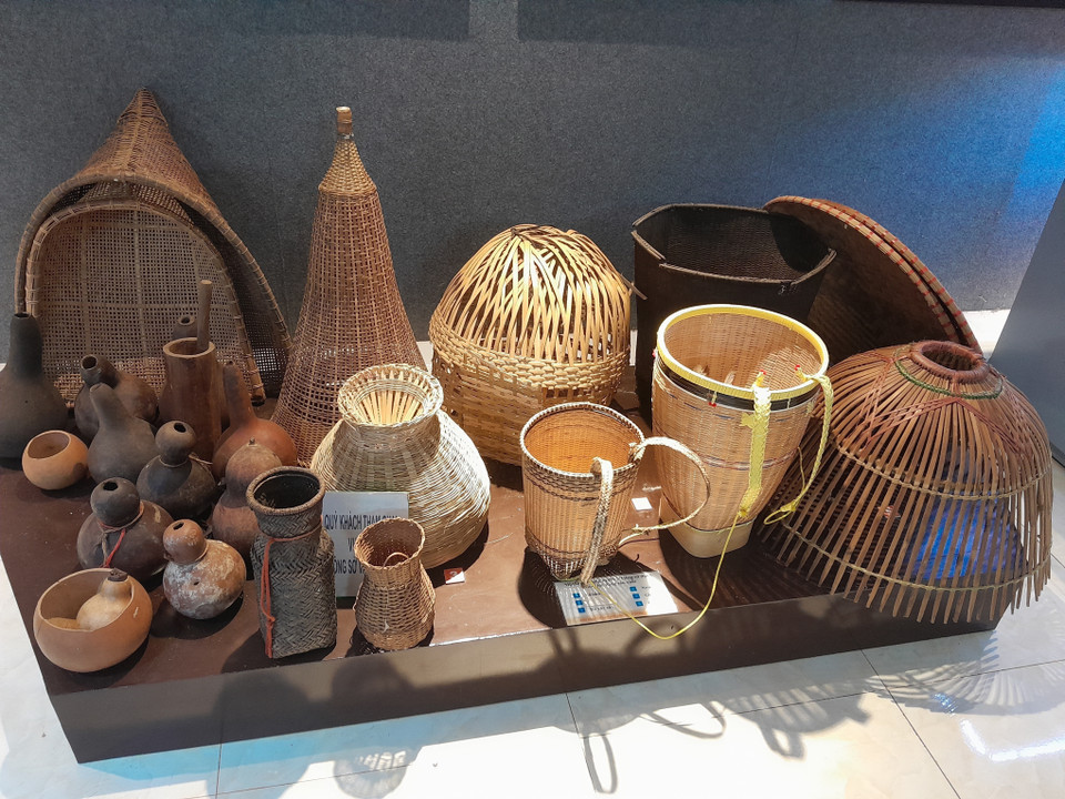 Everyday tools used by the S’tieng in both daily life and production. (Photo: VNA)