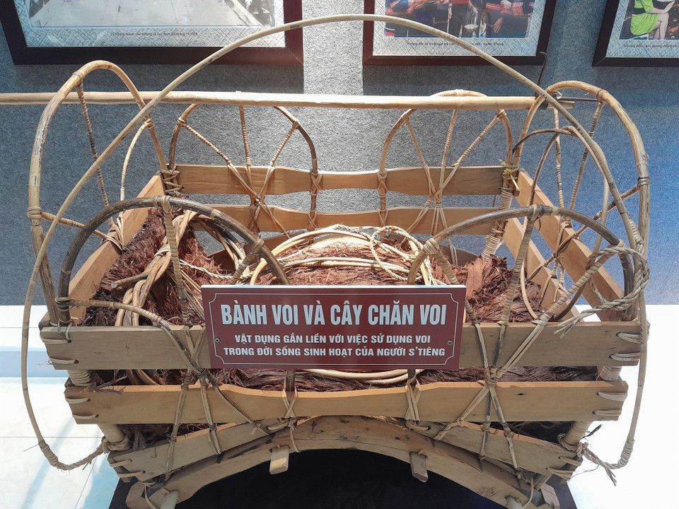 Items associated with the use of elephants in the daily life of the S’tieng. (Photo: VNA)