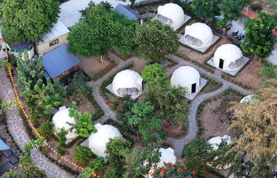 Lata Camping in Long Hoa commune is a popular camping site in Can Gio. (Photo: VNA)