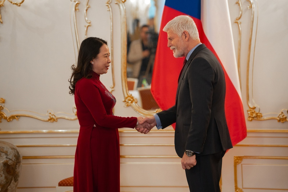 Vice President Vo Thi Anh Xuan meets with Czech President Petr Pavel (Prague, November 15, 2024). (Photo: Published by VNA)