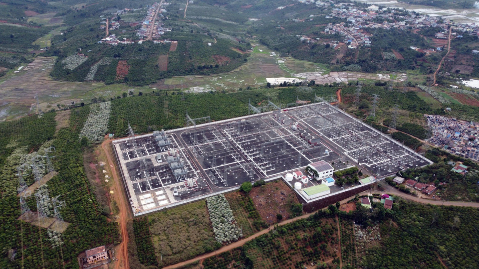 The 500kV Di Linh substation in Lam Dong province is managed by PTC3. (Photo: VNA)