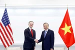 General Secretary of the Communist Party of Vietnam To Lam (R) receives the US Trade Representative, Ambassador Jamieson Greer, in Washington D.C. on February 19. (Photo: VNA)