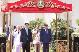 Egyptian President hosts red-carpet welcome ceremony for Vietnamese counterpart