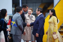 PM arrives in Stockholm, starting official visit to Sweden